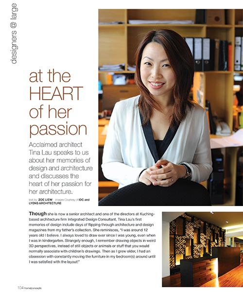 Feature on IDC Architects Director, Tina Lau